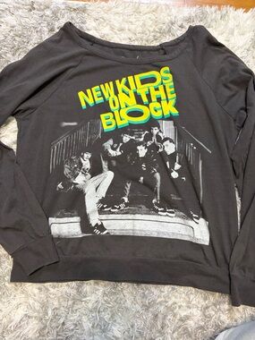 Bravado Black New Kids On The Block Graphic Long-Sleeve Tee